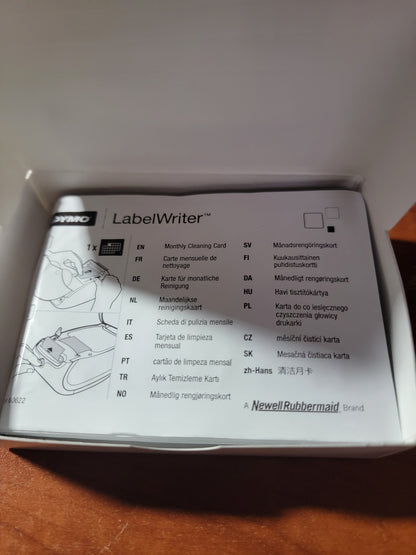 DYMO LabelWriter Cleaning Cards 10/Box 60622