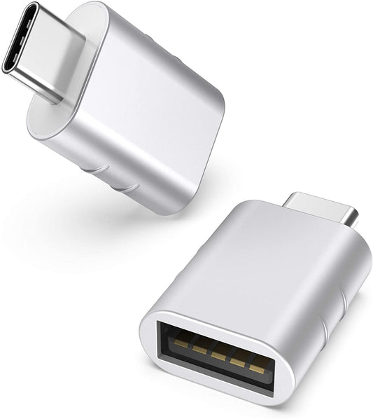 USB C to USB Adapter(2 Pack), USB-C Male to USB 3.0 Female Adapter Compatible with Iphone 17 Pro Max Macbook Pro Air 2024 Ipad Mini Pro Surface Pro and Other Type C or Thunderbolt 4/3 Devices